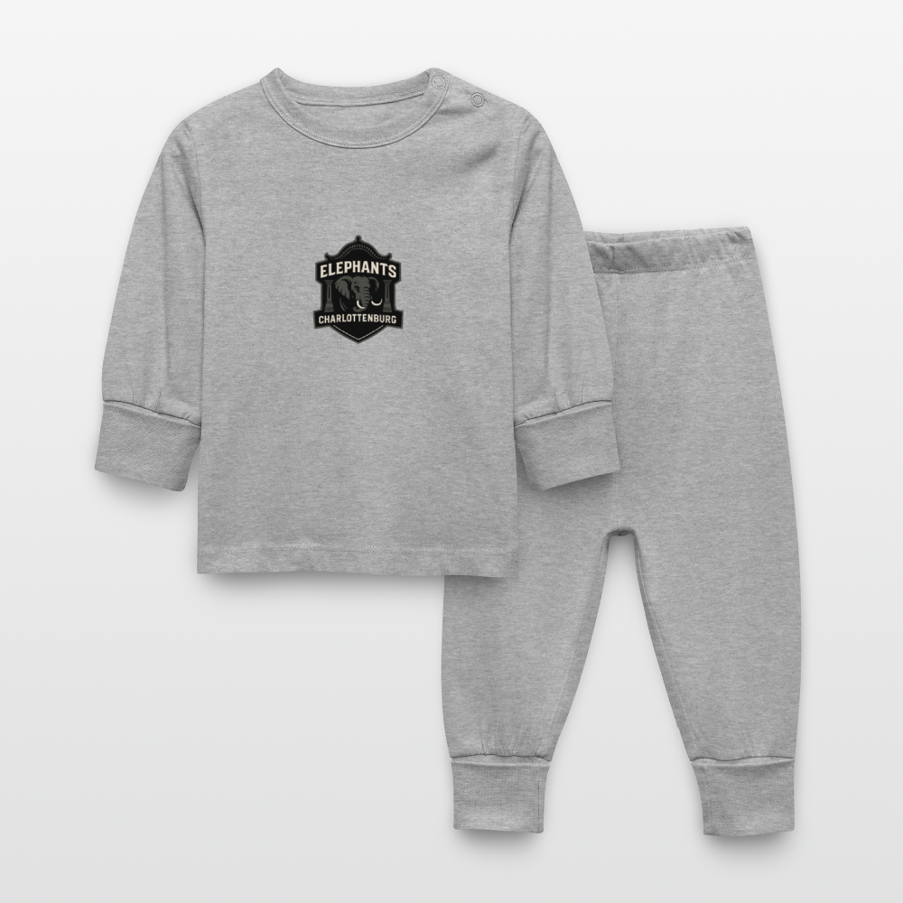Charlottenburg Elephants Baby Sleepsuit - Grau meliert