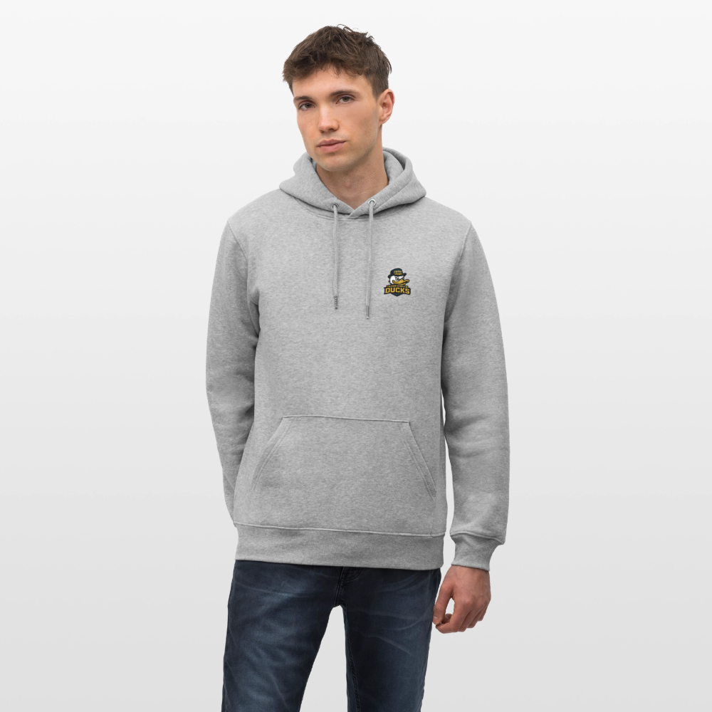 Men’s Hooded Sweater by Russell - Grau meliert