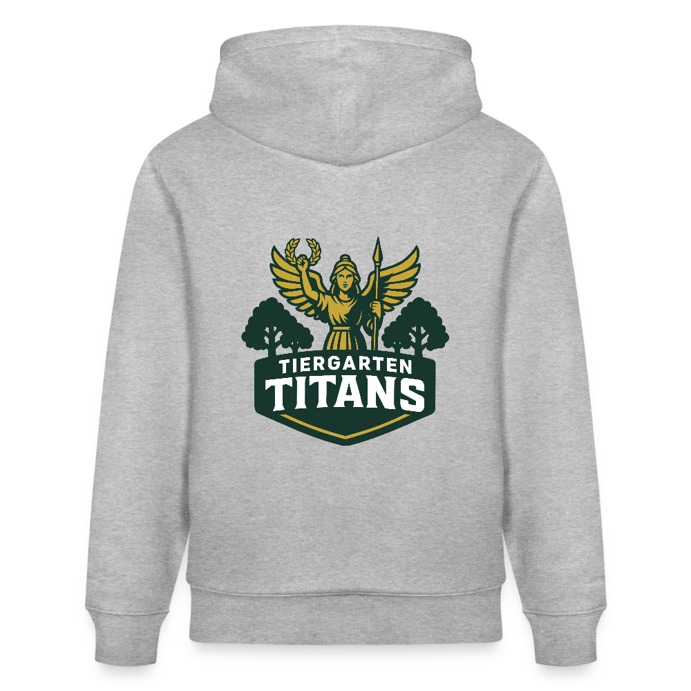 Men’s Hooded Sweater by Russell - Grau meliert