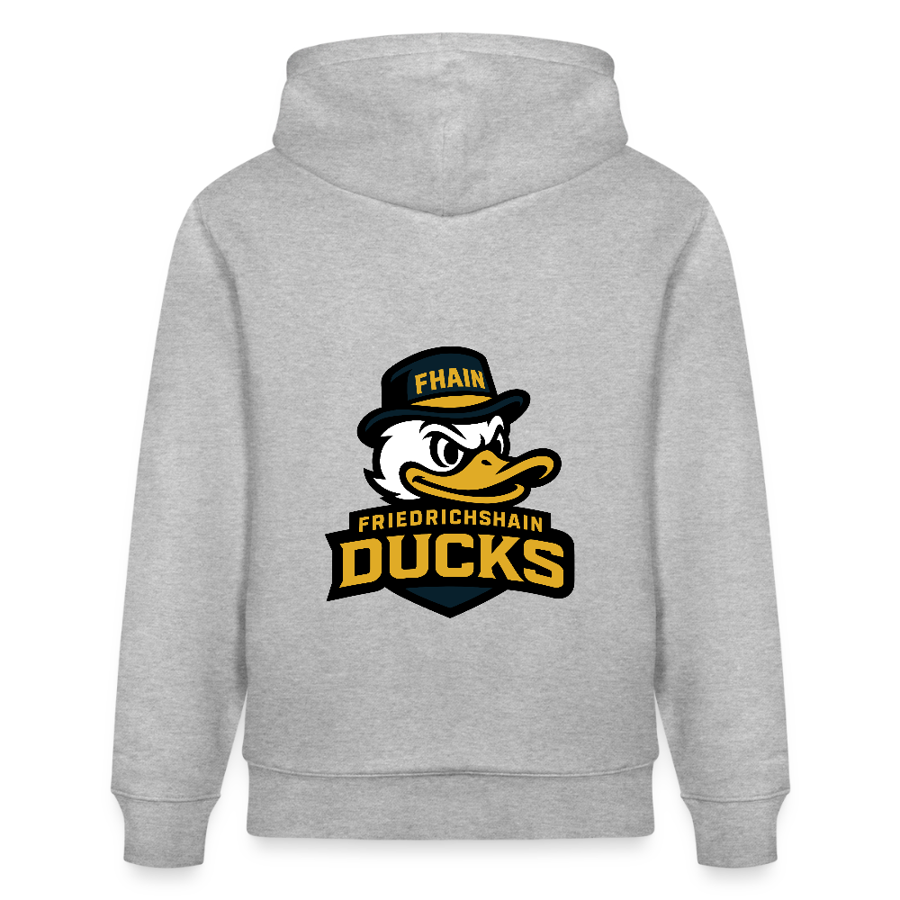 Men’s Hooded Sweater by Russell - Grau meliert